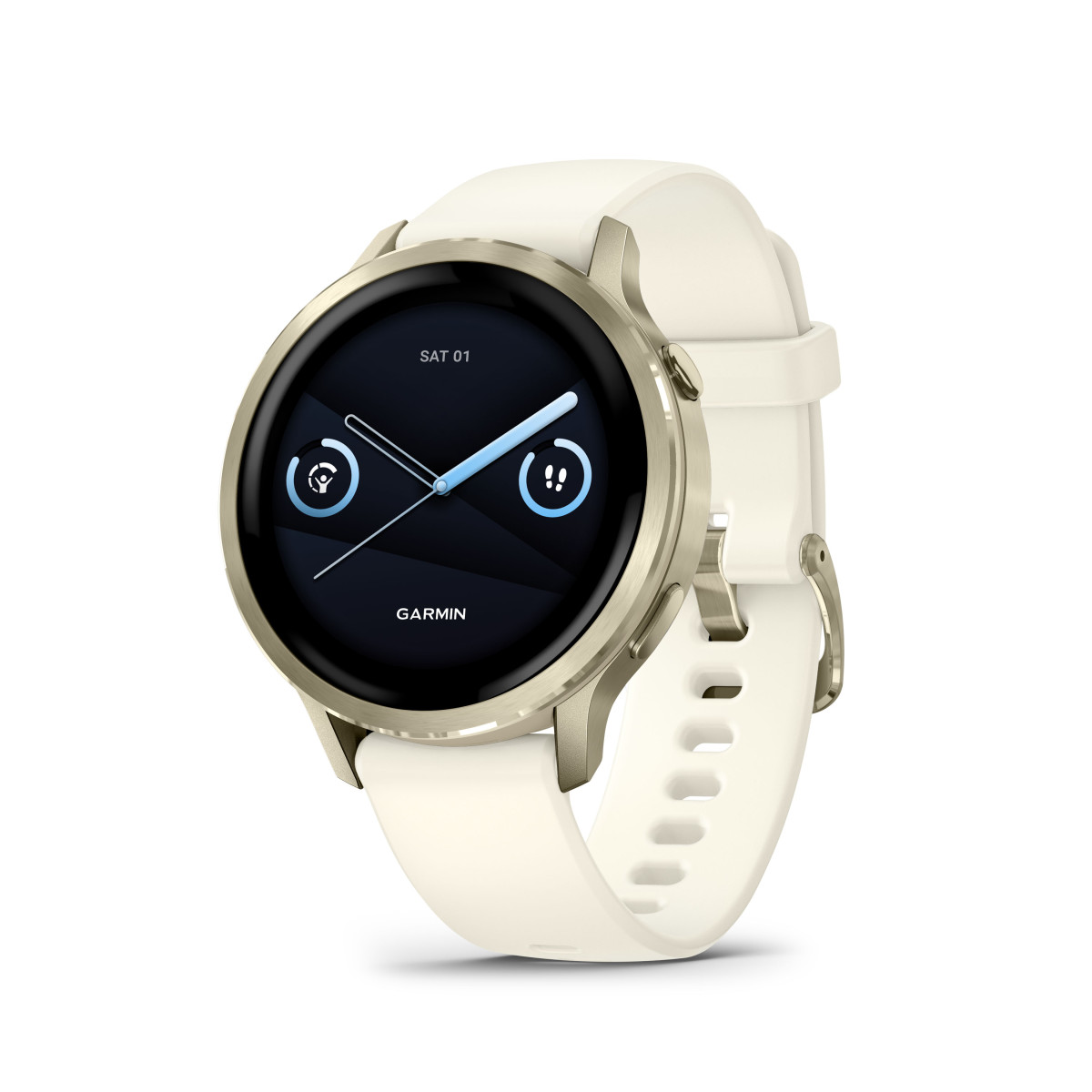 Garmin Venu® 4 Smart Watch | 41 mm | Lunar Gold - Bone Silicone Band