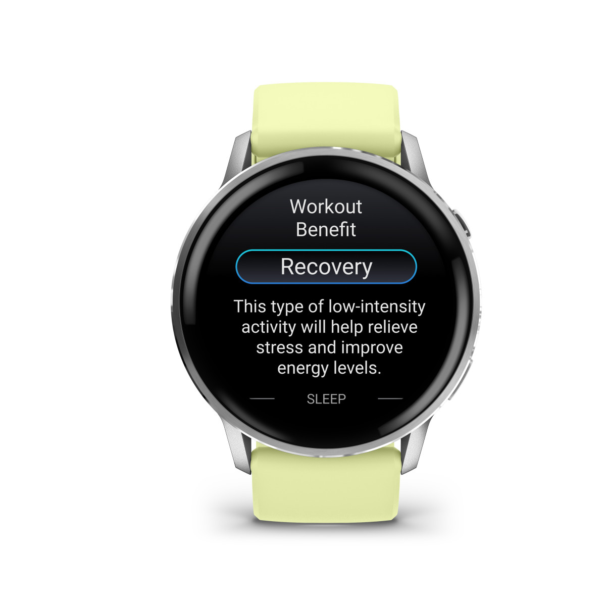 Garmin Venu® 4 Smart Watch | 45 mm | Silver - Citron Silicone Band