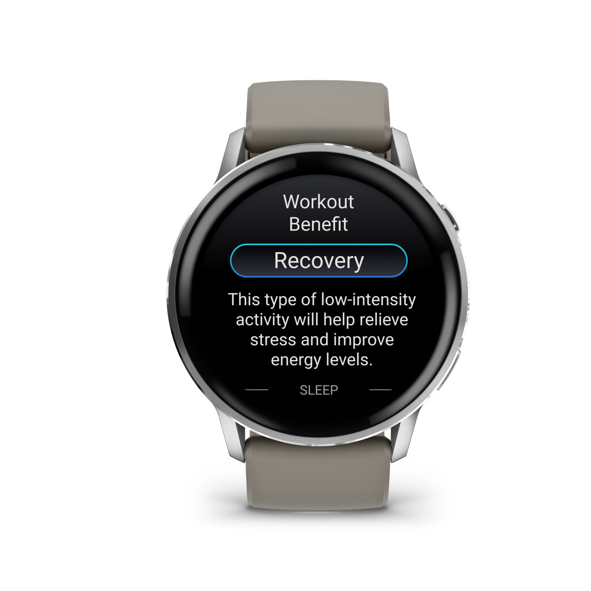 Garmin Venu® 4 Smart Watch | 45 mm | Silver - Silver Grey Silicone Band