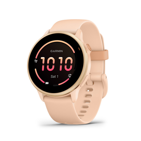 Garmin vívoactive® 6 išmanusis laikrodis | Metallic Pink Dawn