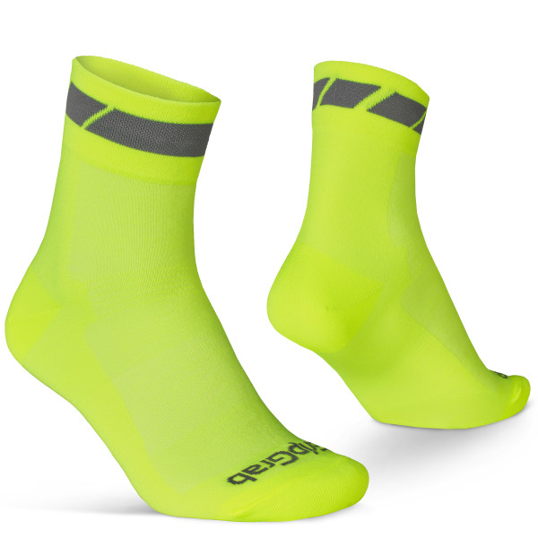 GripGrab Classic Regular Cut Socks | Yellow Hi-Vis