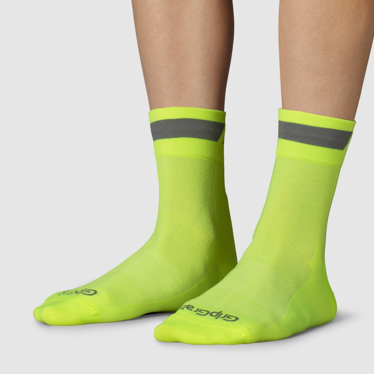 GripGrab Classic Regular Cut kojinės | Yellow Hi-Vis