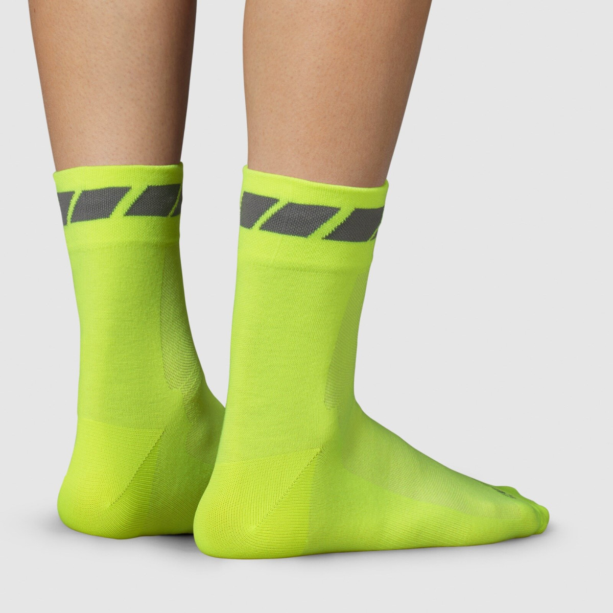 GripGrab Classic Regular Cut kojinės | Yellow Hi-Vis