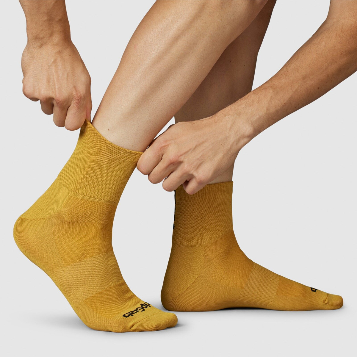 GripGrab Lightweight SL Short kojinės | Mustard Yellow