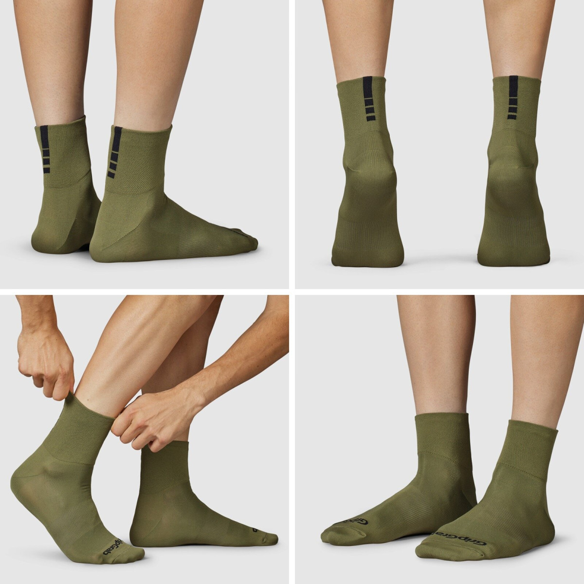GripGrab Lightweight SL Short kojinės | Olive Green