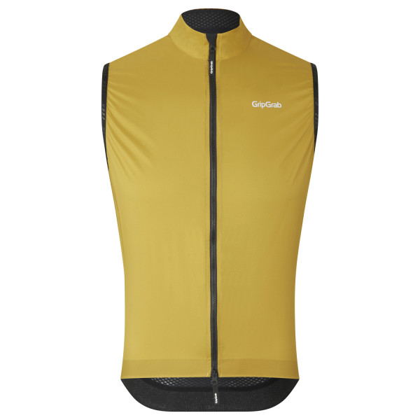 GripGrab PACR Windproof Lightweight vyriška liemenė | Mustard Yellow