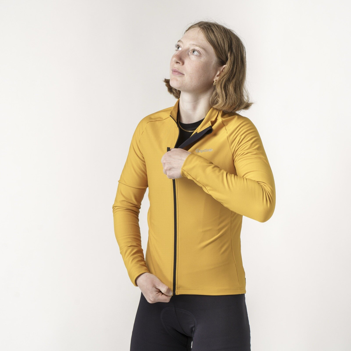 GripGrab PACR Thermal moteriški marškinėliai | Mustard Yellow