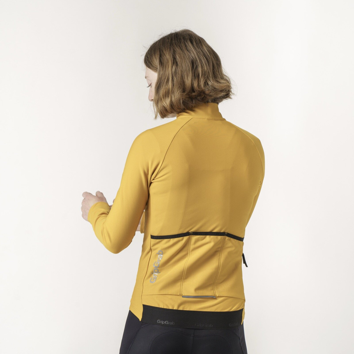 GripGrab PACR Thermal moteriški marškinėliai | Mustard Yellow
