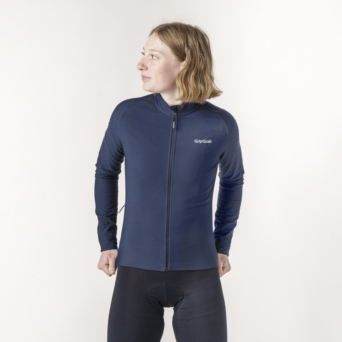 GripGrab PACR Thermal moteriški marškinėliai | Navy Blue