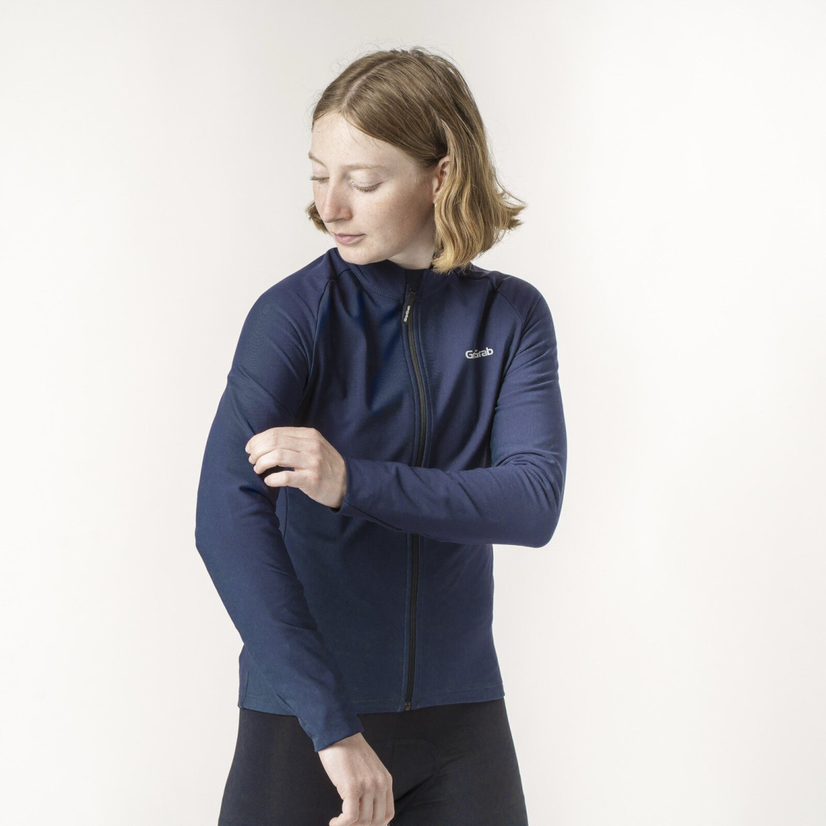 GripGrab PACR Thermal moteriški marškinėliai | Navy Blue