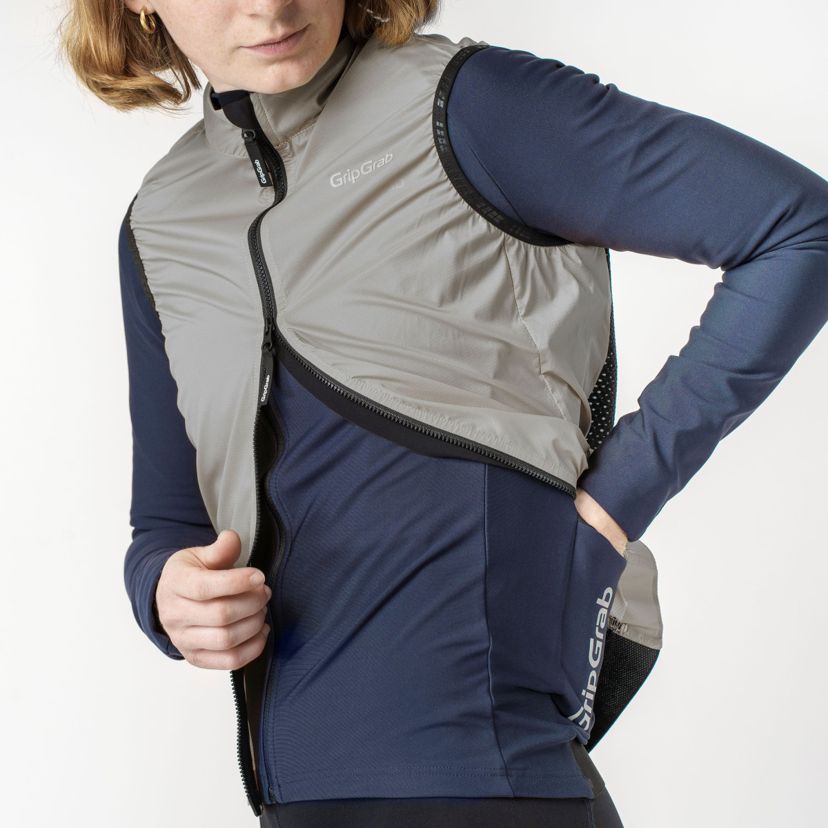 GripGrab PACR Windproof Lightweight moteriška liemenė | Grey
