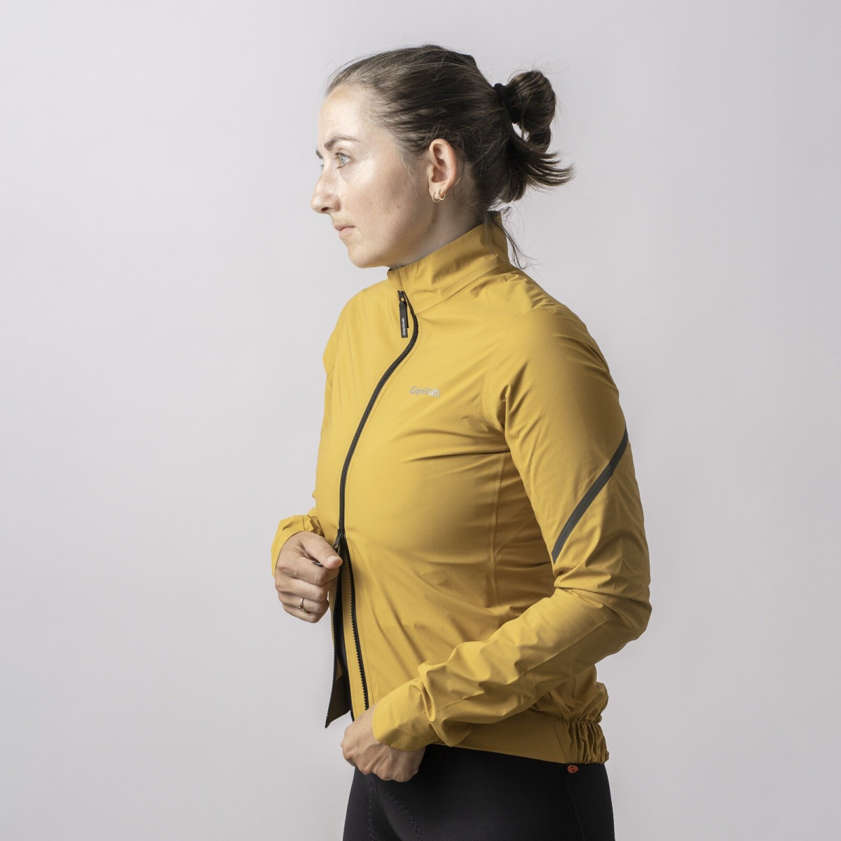 GripGrab RainMaster Waterproof Lightweight Women's Jacket | Mustard Yellow