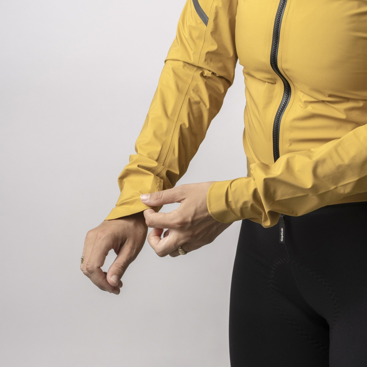 GripGrab RainMaster Waterproof Lightweight Women's Jacket | Mustard Yellow