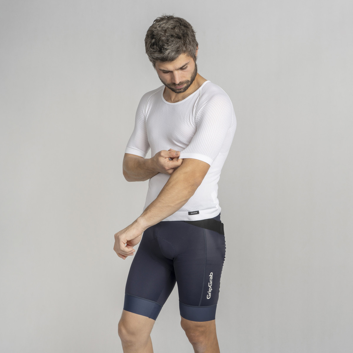 GripGrab PACR Summer vyriški apatiniai marškinėliai | White