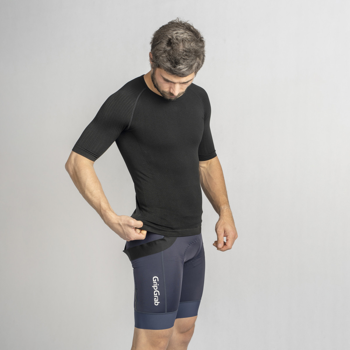 GripGrab PACR Spring-Autumn vyriški apatiniai marškinėliai | Black