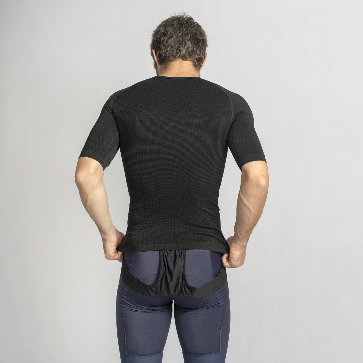 GripGrab PACR Spring-Autumn vyriški apatiniai marškinėliai | Black