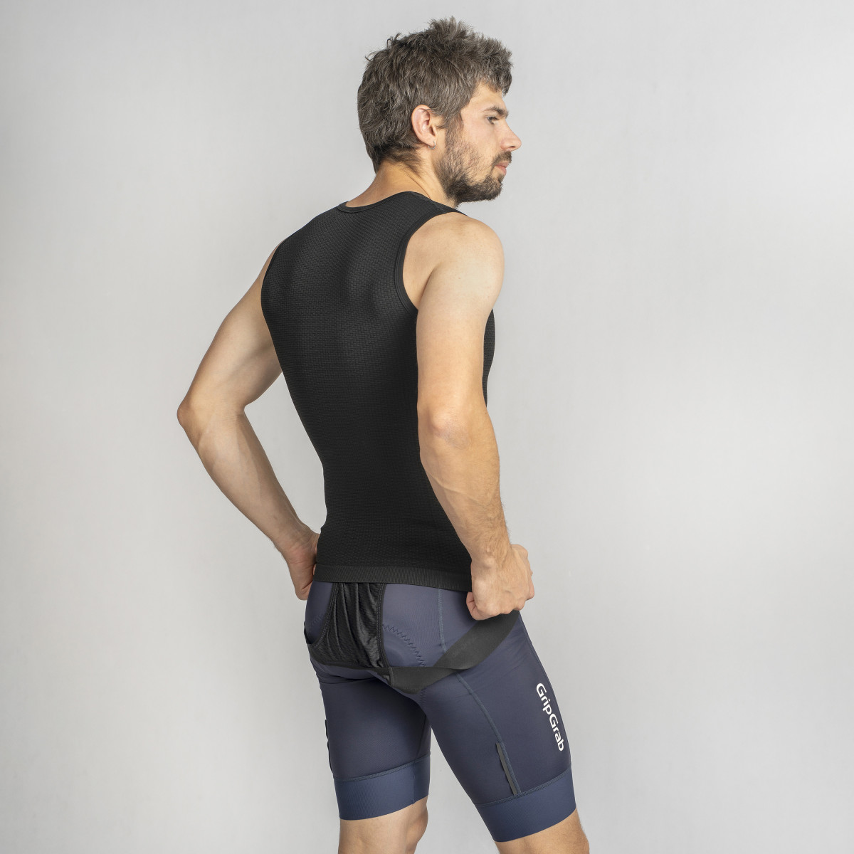 GripGrab PACR Spring-Autumn Sleeveless vyriški apatiniai marškinėliai | Black