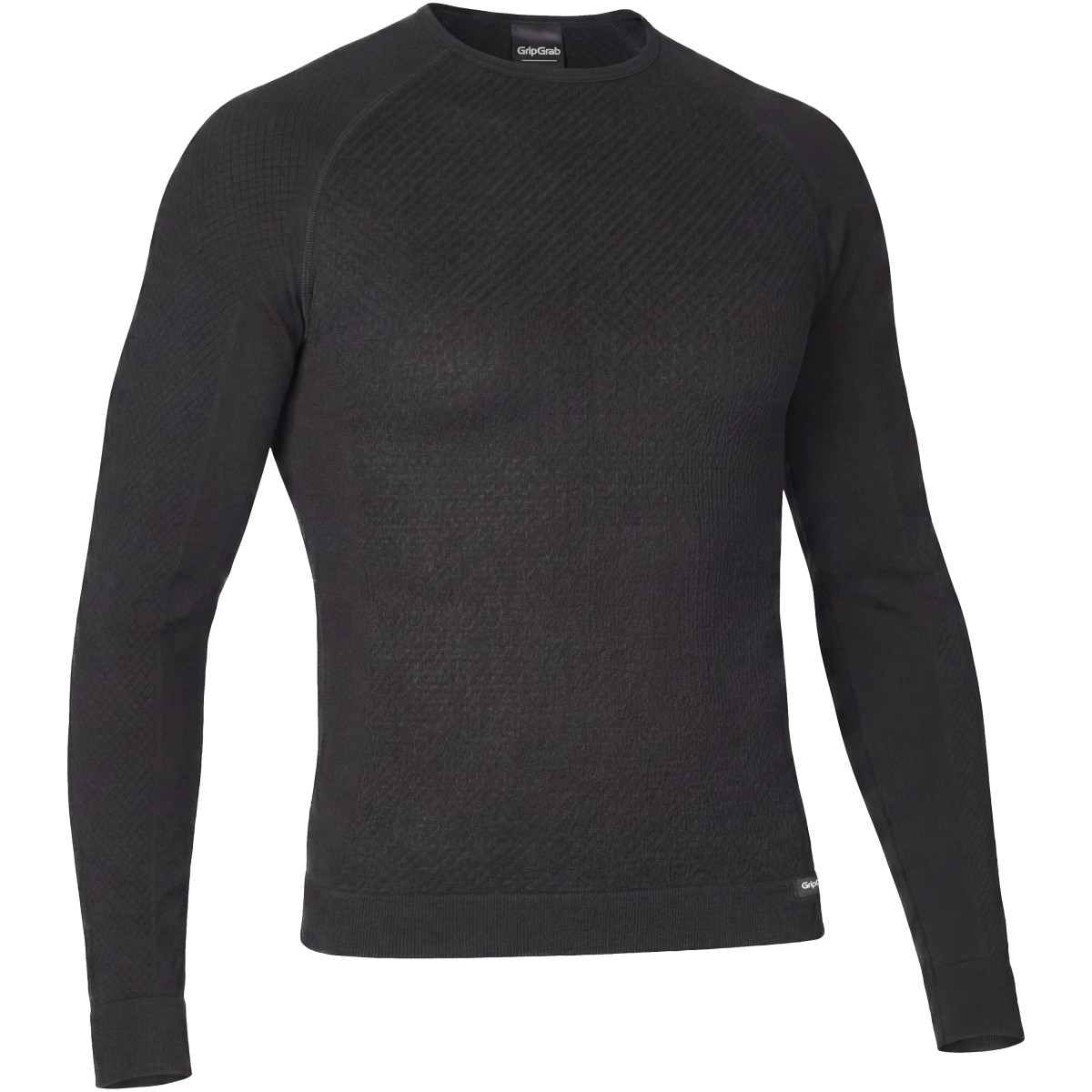 GripGrab PACR Winter Seamless vyriški termo marškinėliai | Black