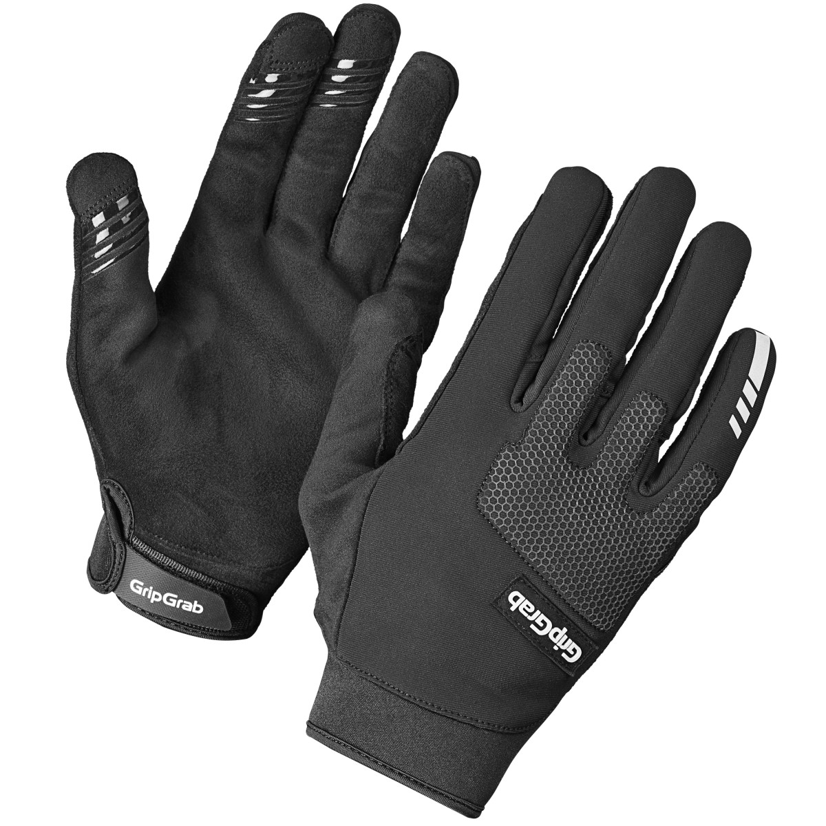 GripGrab Descent InsideGrip™ Spring-Autumn pirštinės | Black