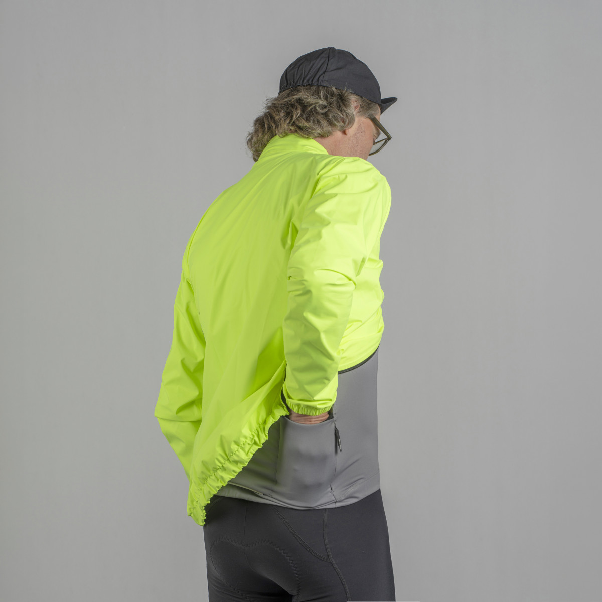GripGrab Ride Waterproof Lightweight vyriška striukė | Yellow Hi-Vis