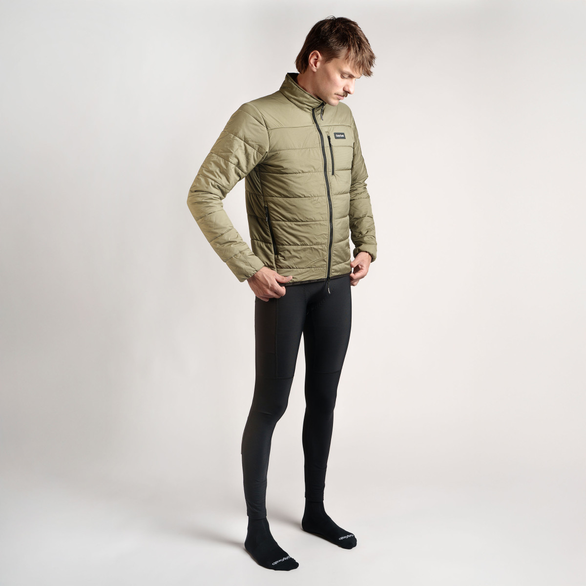 GripGrab EXPLR Insulated vyriška striukė | Olive Green