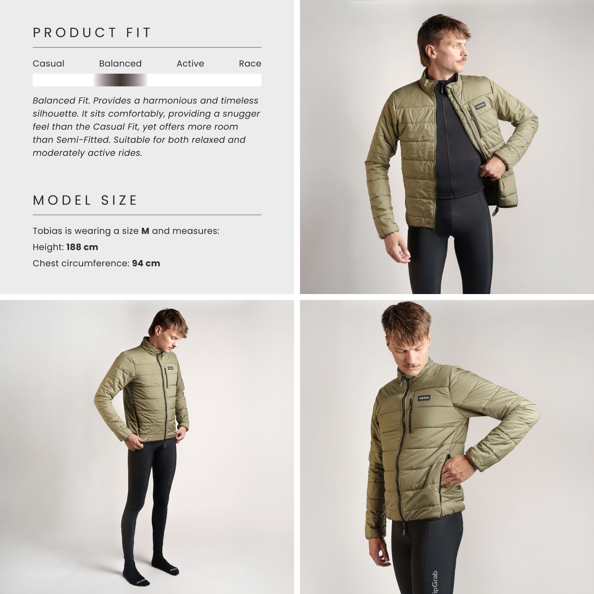GripGrab EXPLR Insulated vyriška striukė | Olive Green