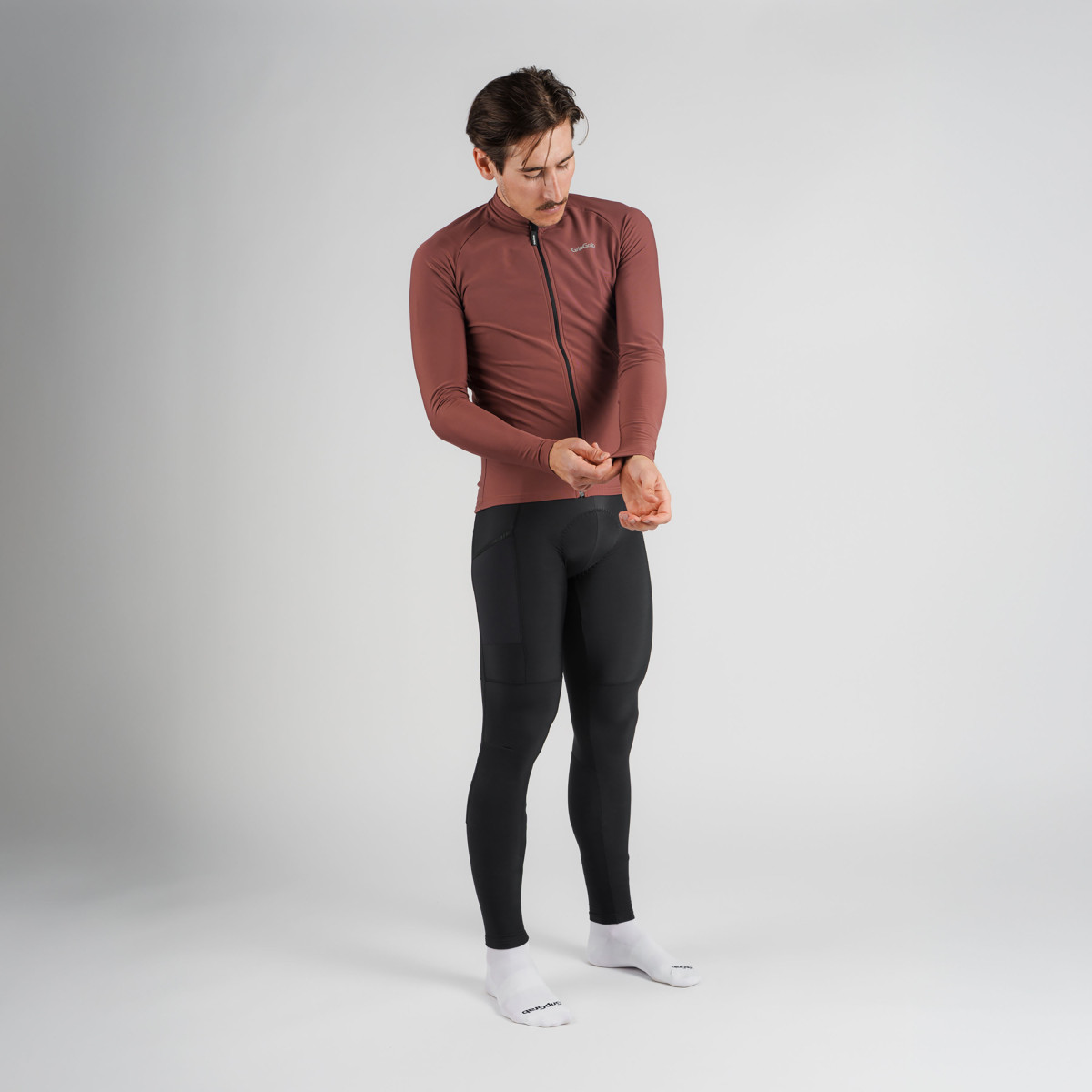 GripGrab PACR Thermal Men's Jersey | Dark Red