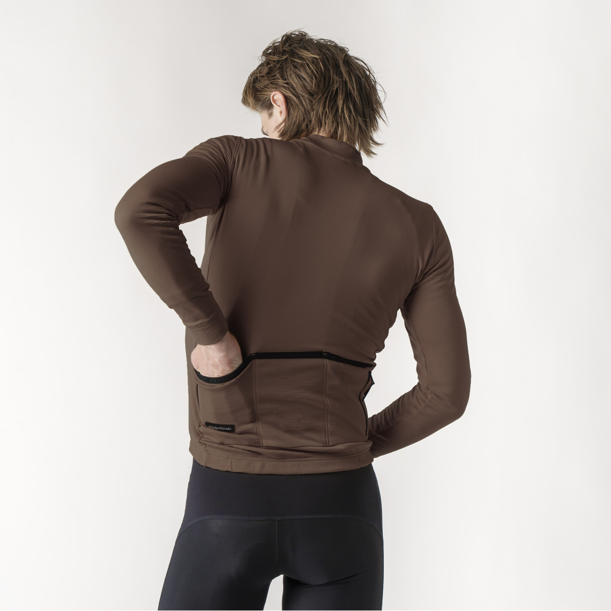 GripGrab EXPLR MerinoTech Thermal vyriški marškinėliai | Brown