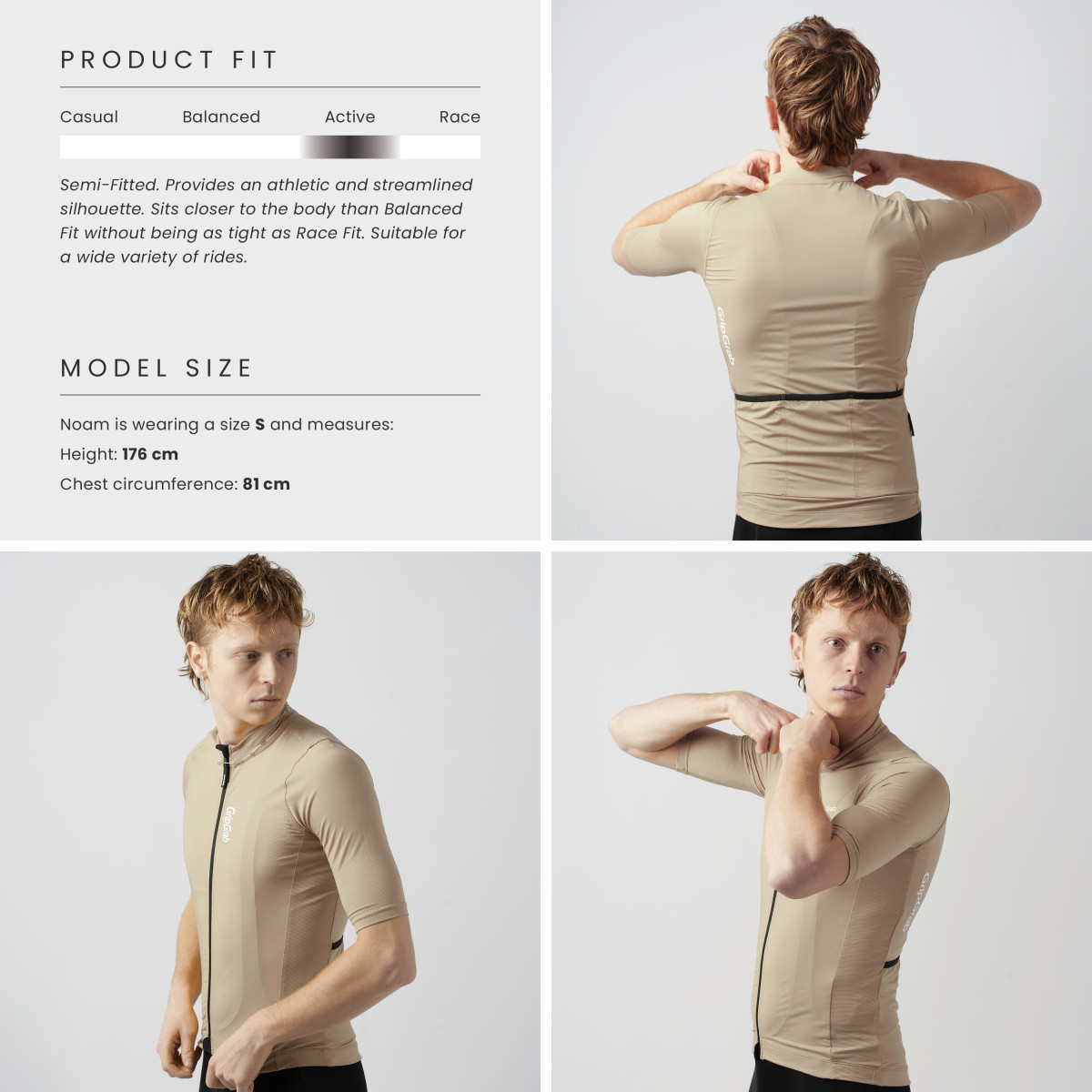 GripGrab Ride Men's Jersey| Beige
