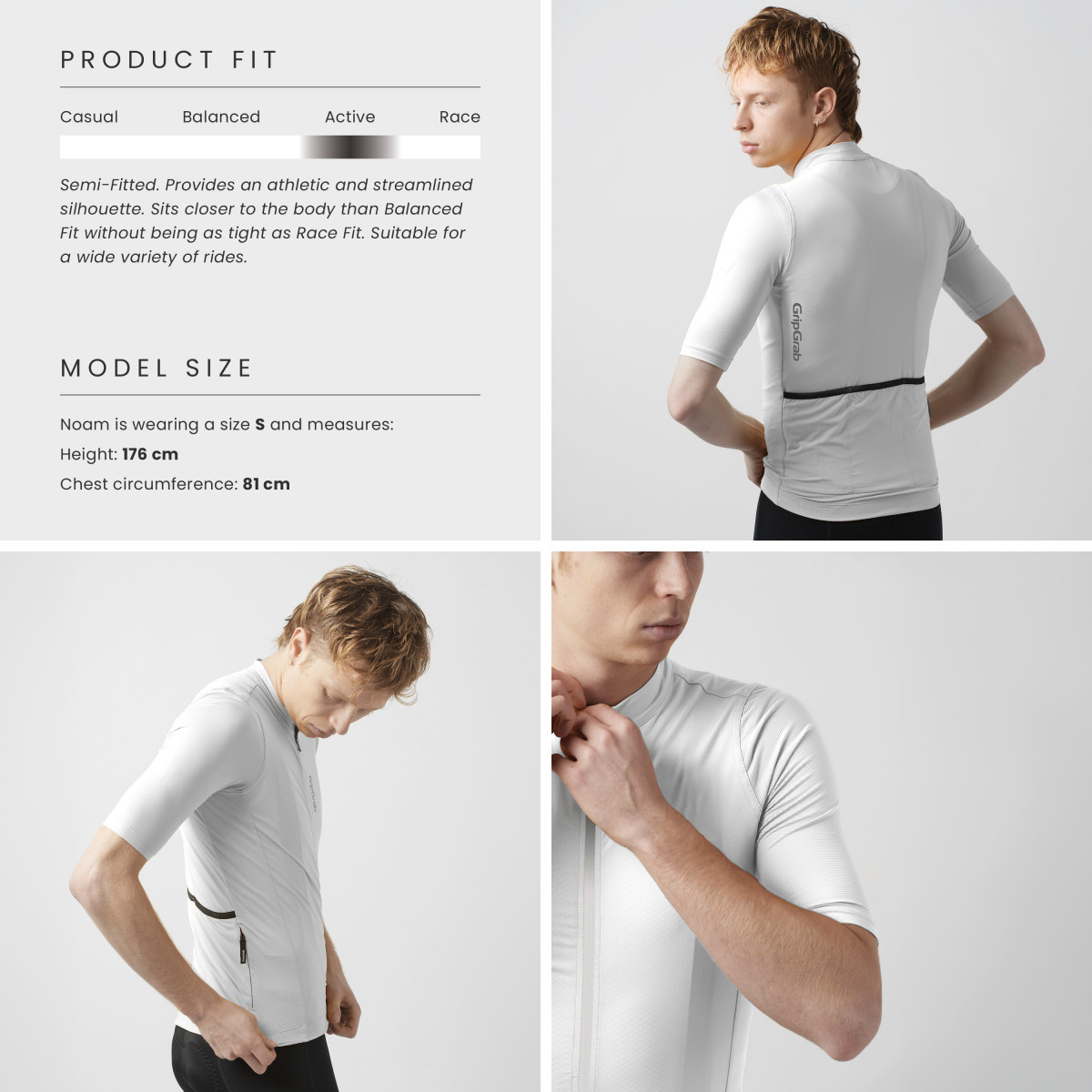 GripGrab Ride Men's Jersey| White