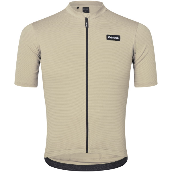 GripGrab EXPLR Merinotech vyriški marškinėliai | Beige