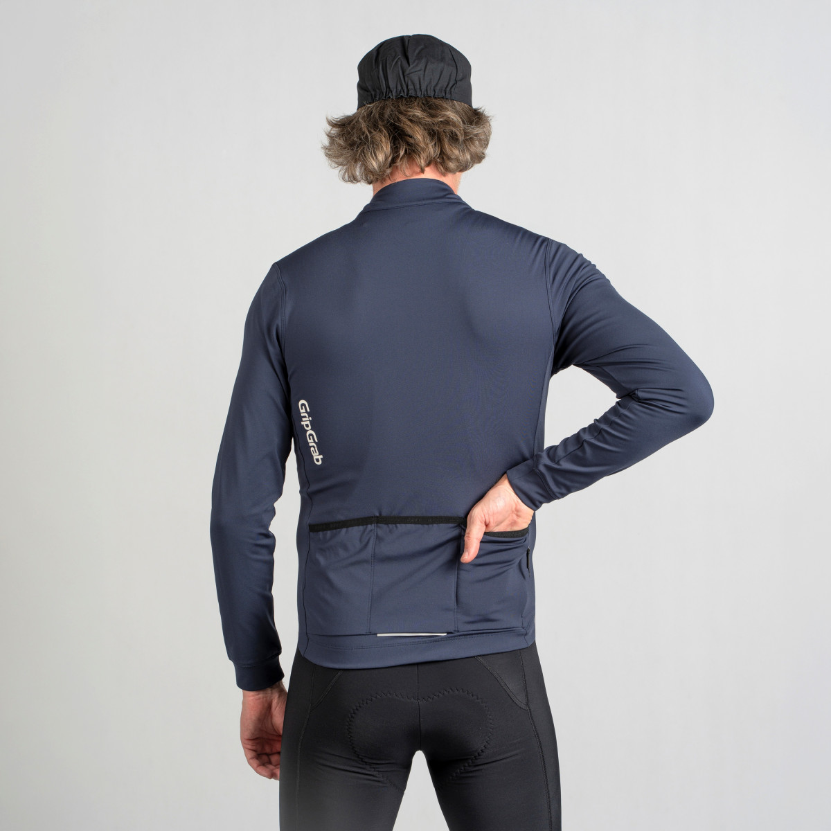 GripGrab RIDE Thermal vyriški marškinėliai | Navy Blue