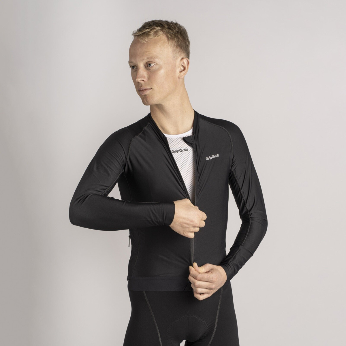 GripGrab PACR LS vyriški marškinėliai | Black