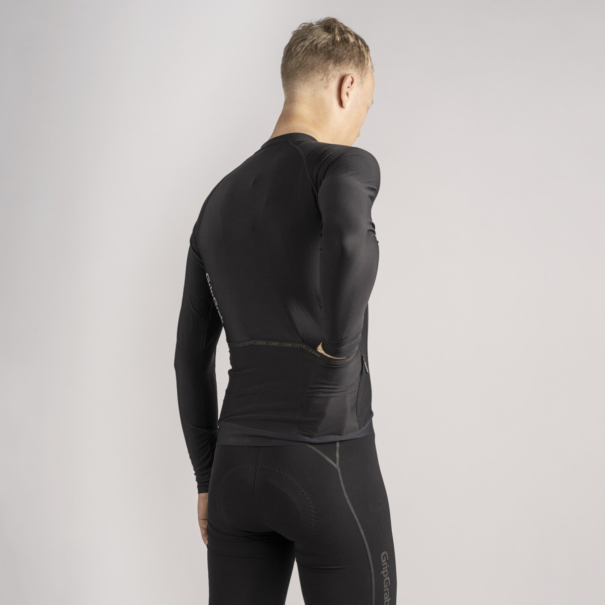 GripGrab PACR LS vyriški marškinėliai | Black