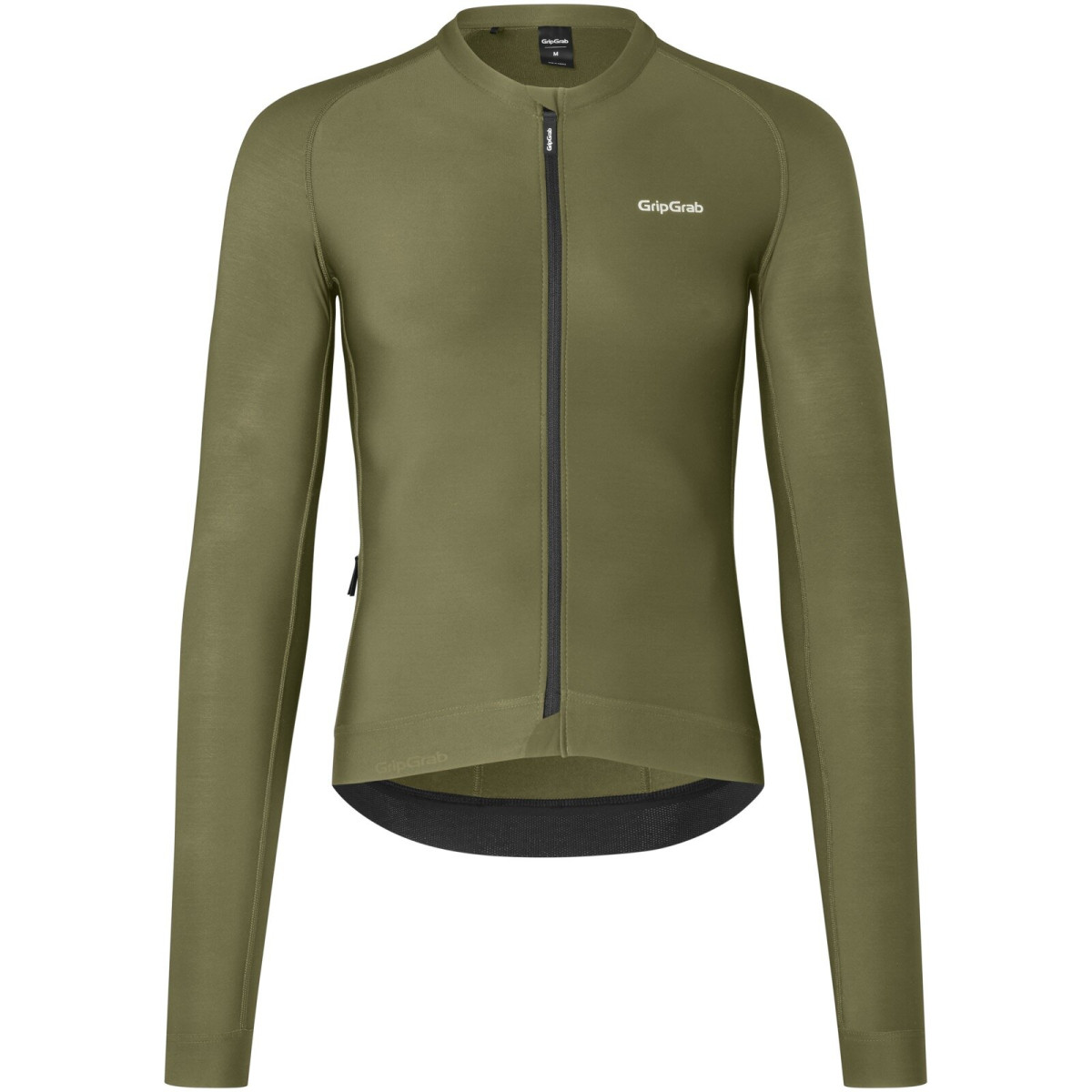 GripGrab PACR LS vyriški marškinėliai | Olive Green