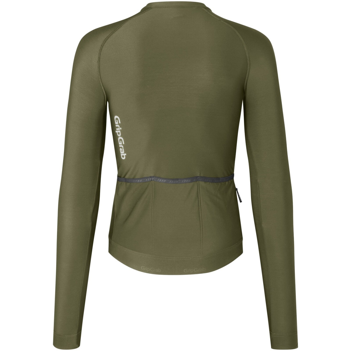 GripGrab PACR LS vyriški marškinėliai | Olive Green