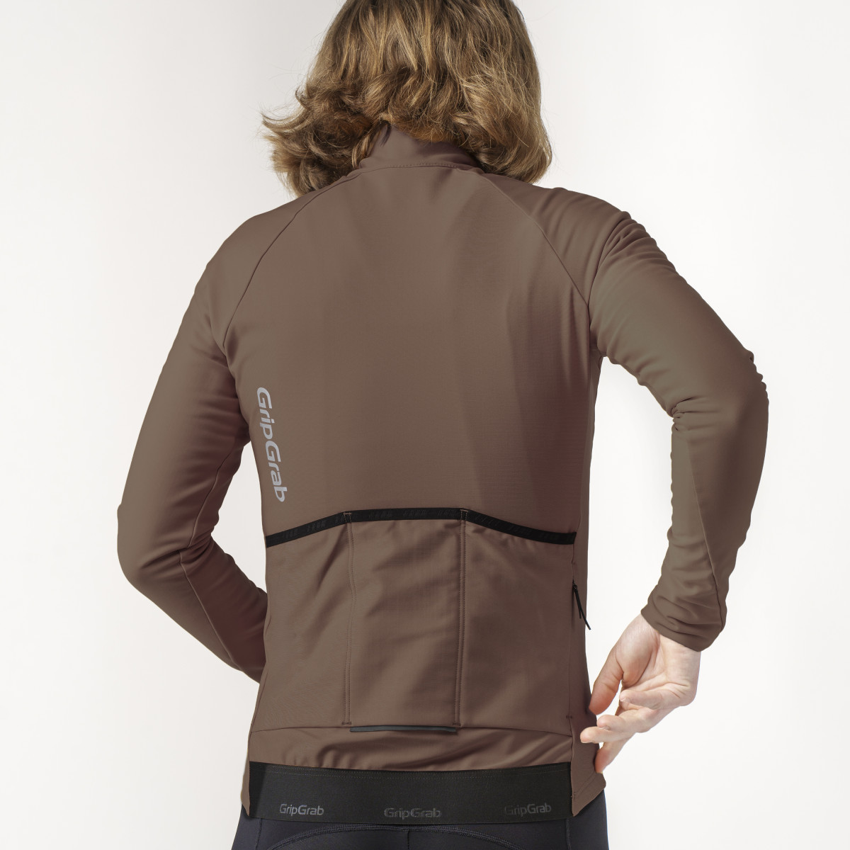 GripGrab PACR Thermal moteriški marškinėliai | Brown