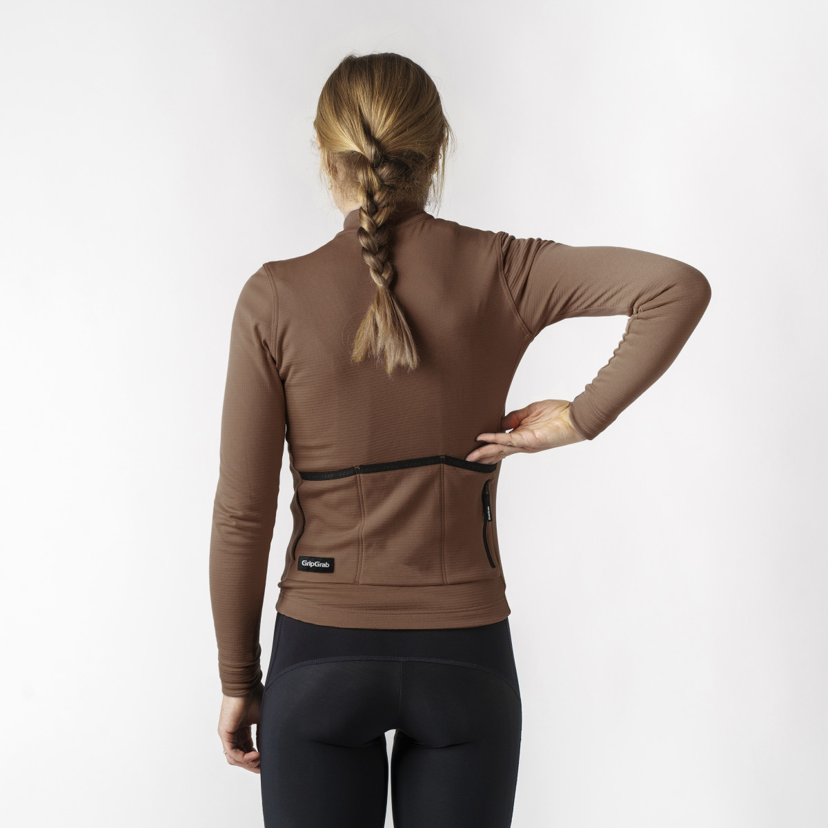 GripGrab EXPLR MerinoTech Thermal moteriški marškinėliai | Brown