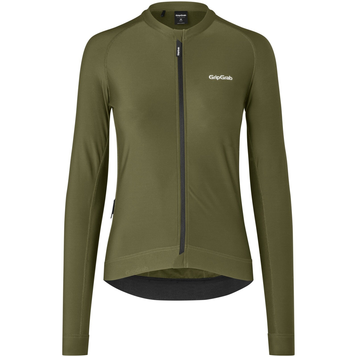 GripGrab PACR LS moteriški marškinėliai | Olive Green