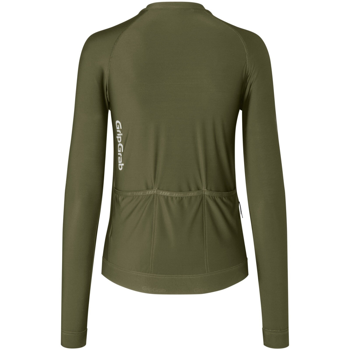 GripGrab PACR LS moteriški marškinėliai | Olive Green