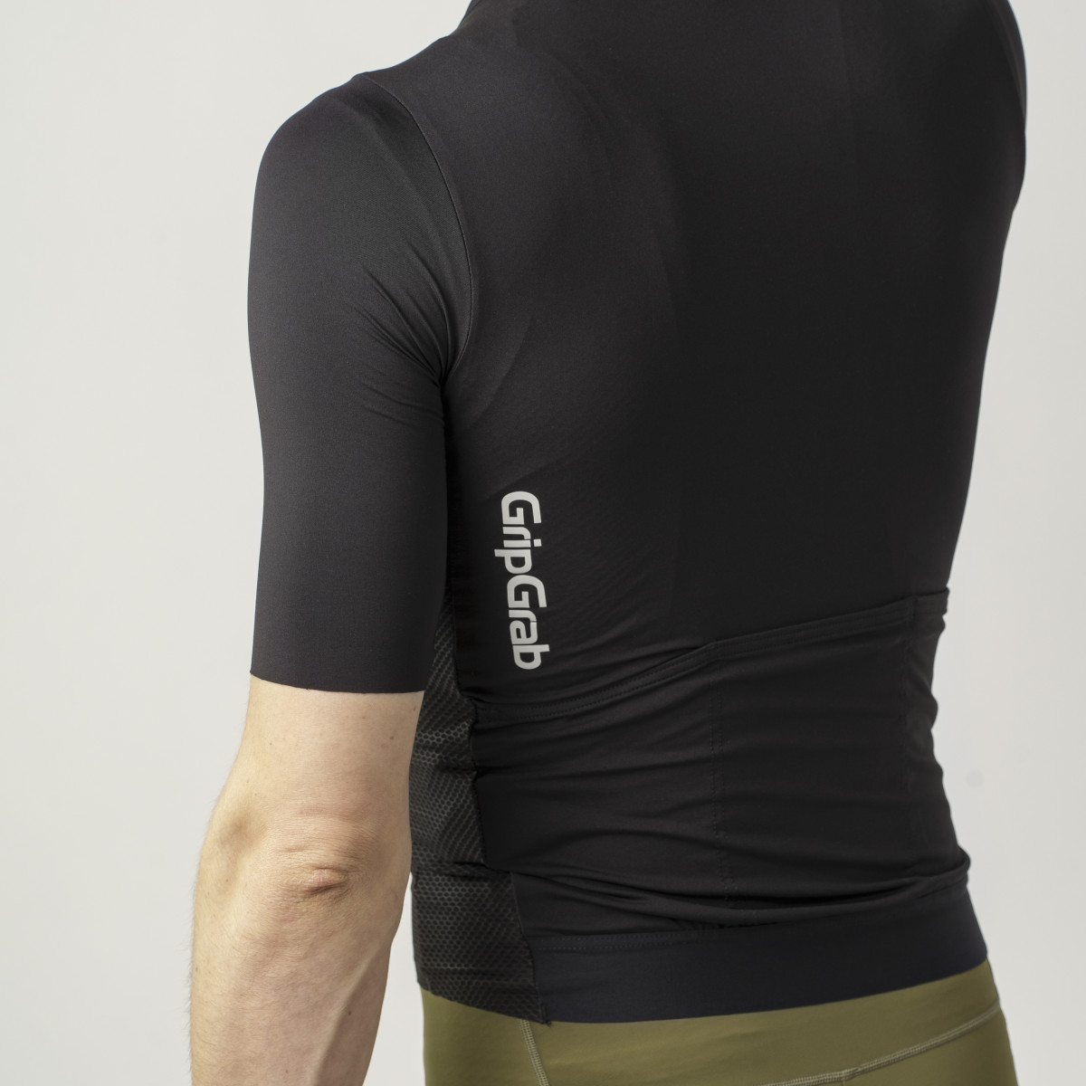 GripGrab PACR Lightweight vyriški marškinėliai | Black
