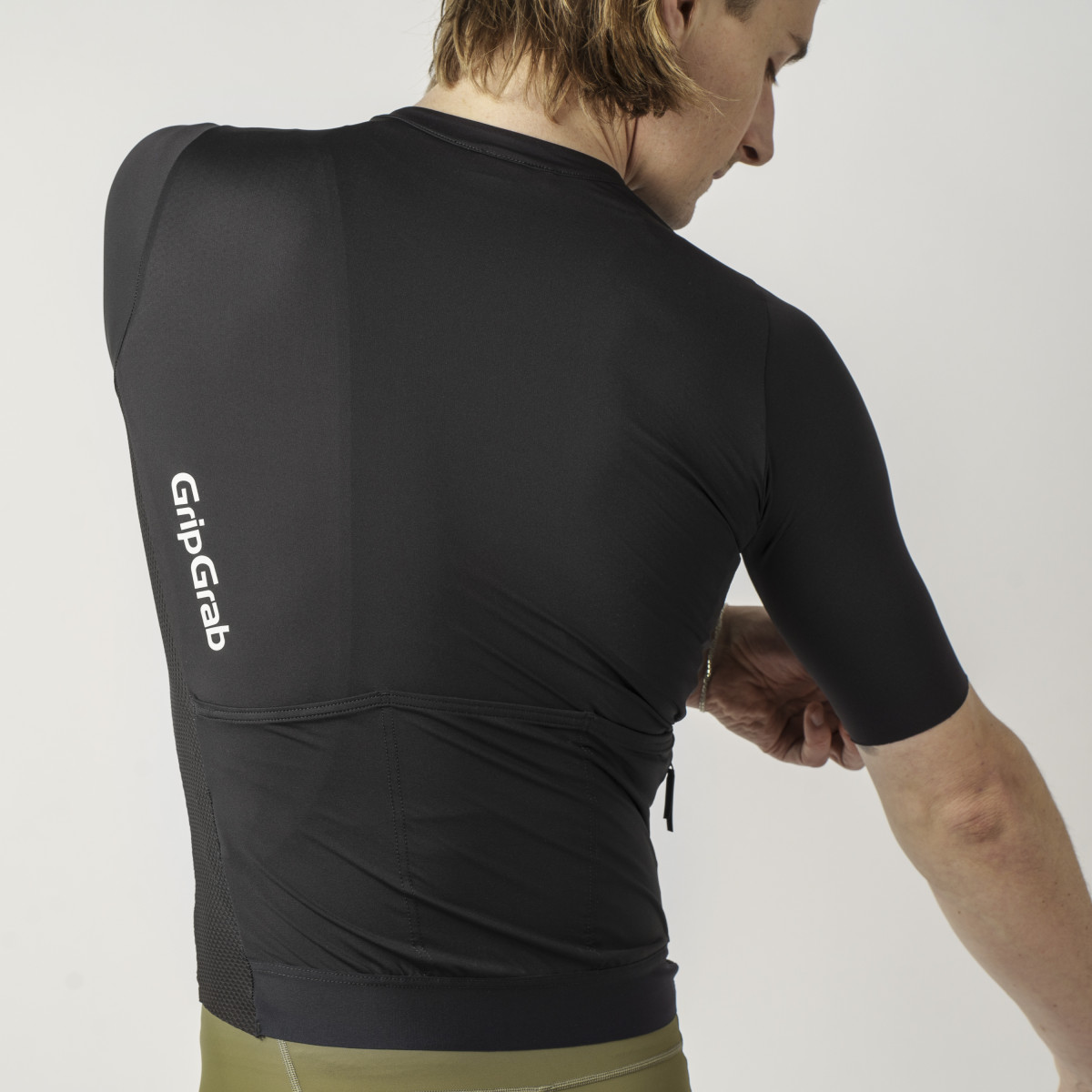 GripGrab PACR Lightweight vyriški marškinėliai | Black