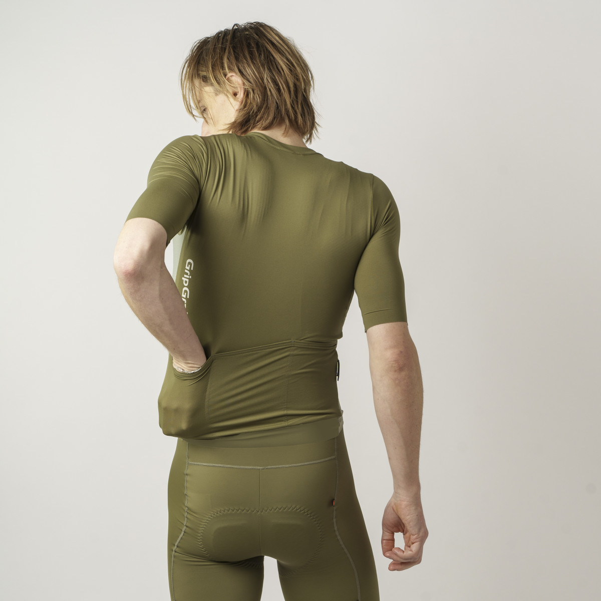 GripGrab PACR Lightweight Men's Jersey | Olive Green