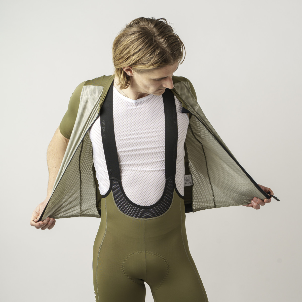 GripGrab PACR Lightweight Men's Jersey | Olive Green