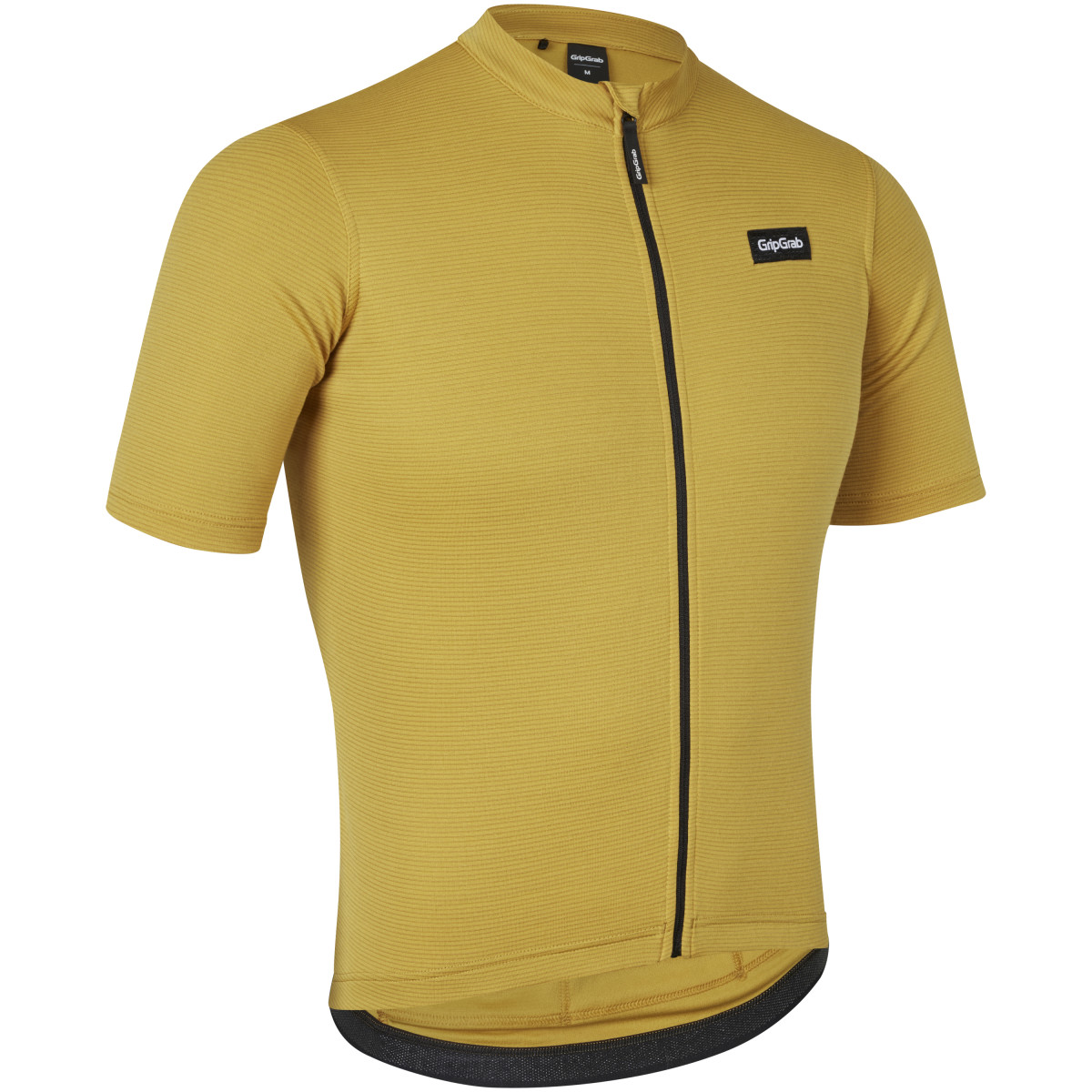 GripGrab EXPLR Merinotech vyriški marškinėliai | Mustard Yellow
