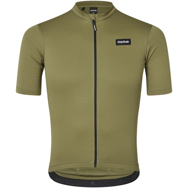 GripGrab EXPLR Merinotech vyriški marškinėliai | Olive Green