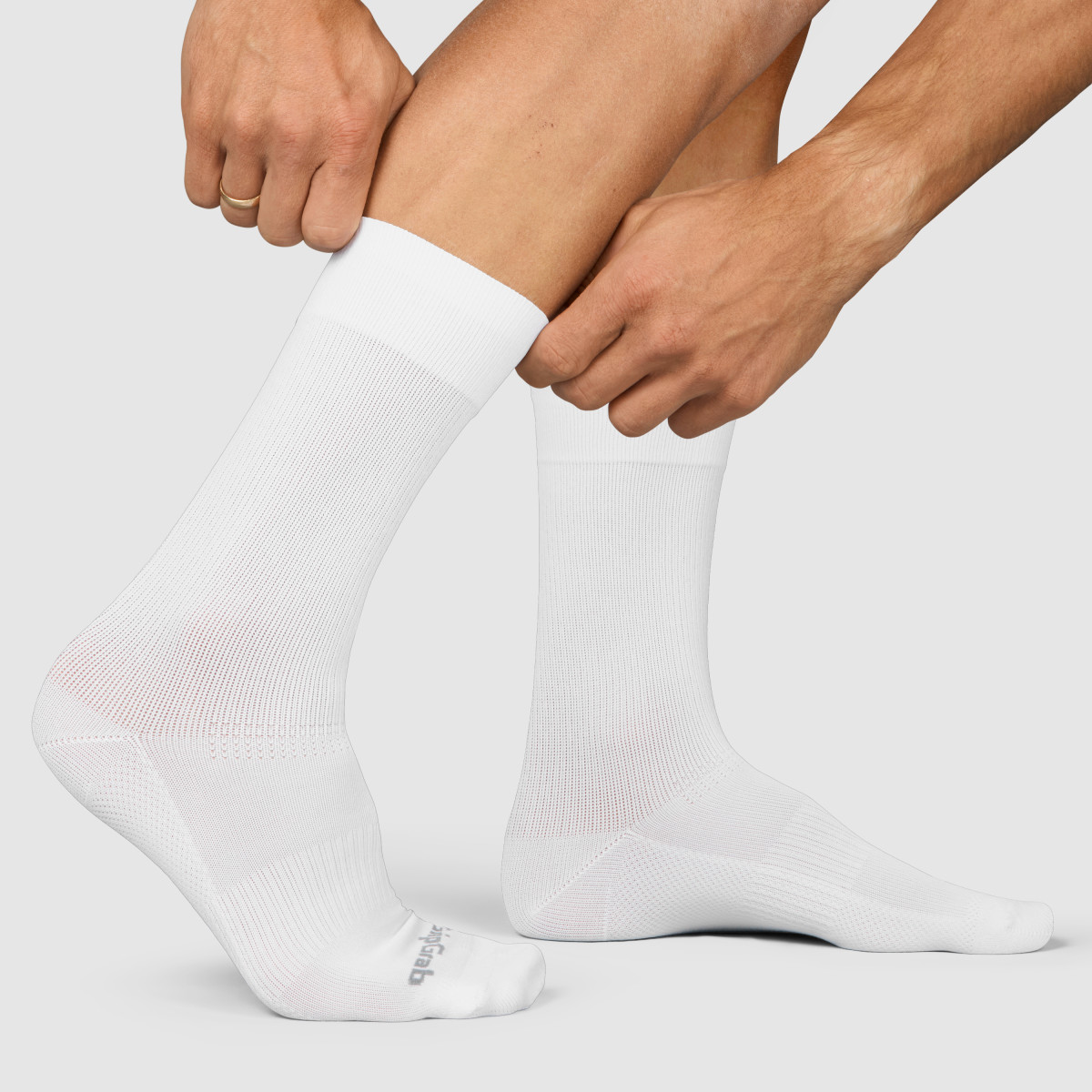 GripGrab EXPLR High Cut Socks | White