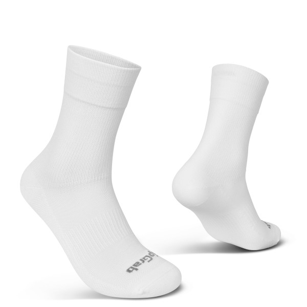 GripGrab EXPLR Regular Cut Socks | White