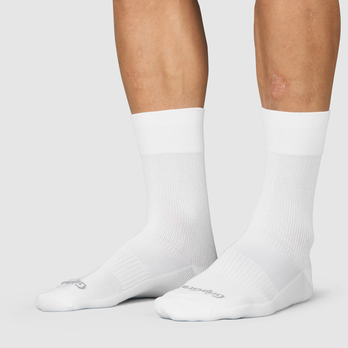 GripGrab EXPLR Regular Cut Socks | White