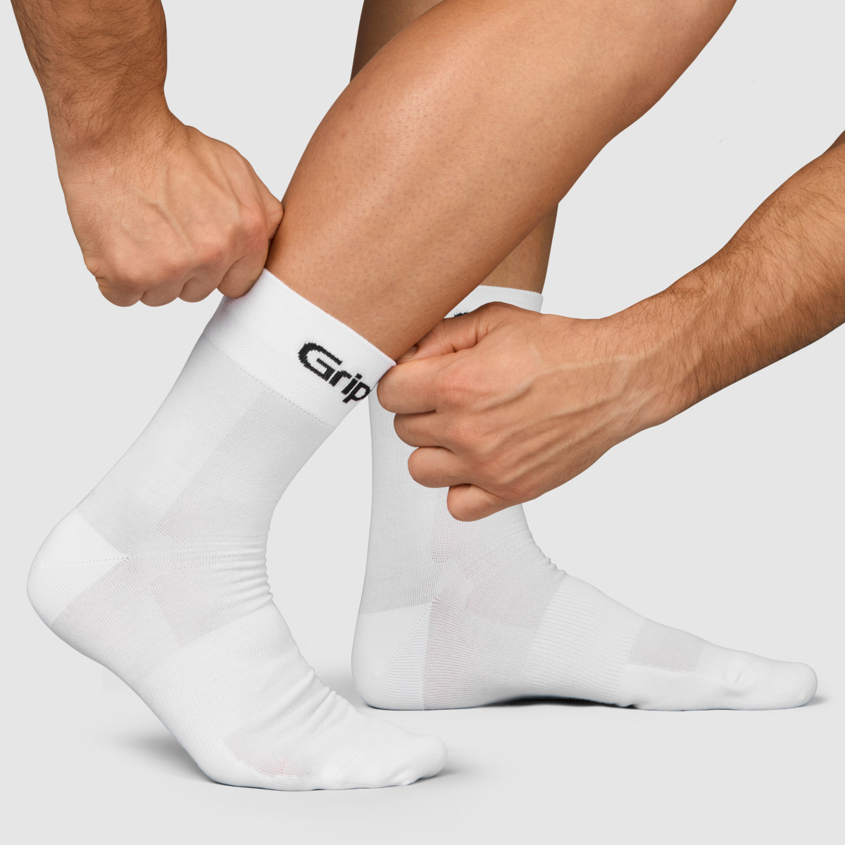 GripGrab RIDE Regular Cut Socks | White